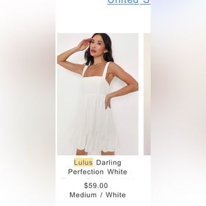 White lulus mini dress